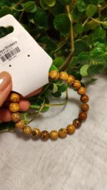 Pulseira Esfera Standart 6 ou 8mm: Olho de Tigre, Quartzo Rosa, Quartzo Verde, Jaspe Madeira, Hematita, Cornalina, Onix. - Imagem 4