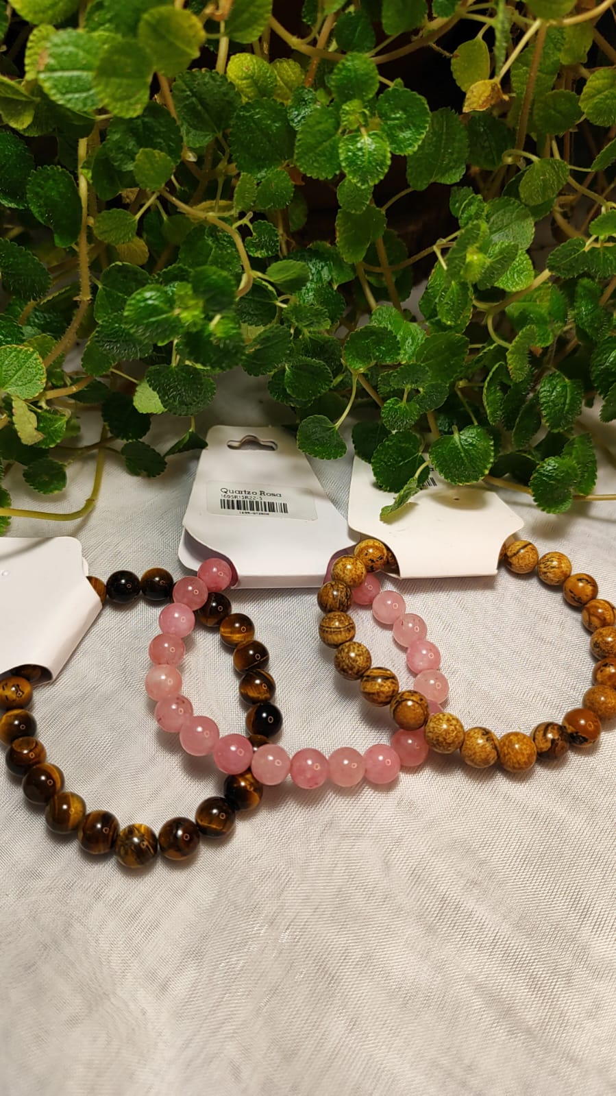 pulseira esfera 6 ou 8mm: olho de tigre, quartzo rosa, quartzo verde, jaspe madeira, hematita, cornalina, onix. Pulseira Esfera Standart 6 ou 8mm: Olho de Tigre, Quartzo Rosa, Quartzo Verde, Jaspe Madeira, Hematita, Cornalina, Onix. - Imagem 1