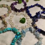 Pulseira de Cascalho PREMIUN Água Marinha, Labradorita, Fluorita, Ametista, Amazonita, Lápis Lazuli, Granada, Turquesa
